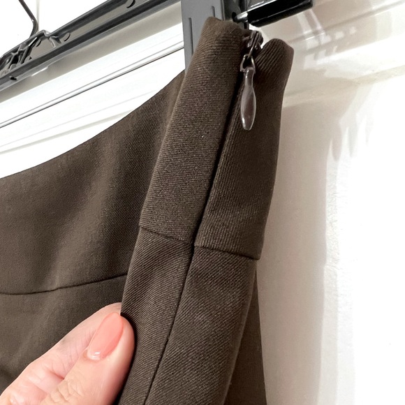 Lafayette 148 Brown Wool Stretch Pencil Skirt Sz 8 - Picture 4 of 4